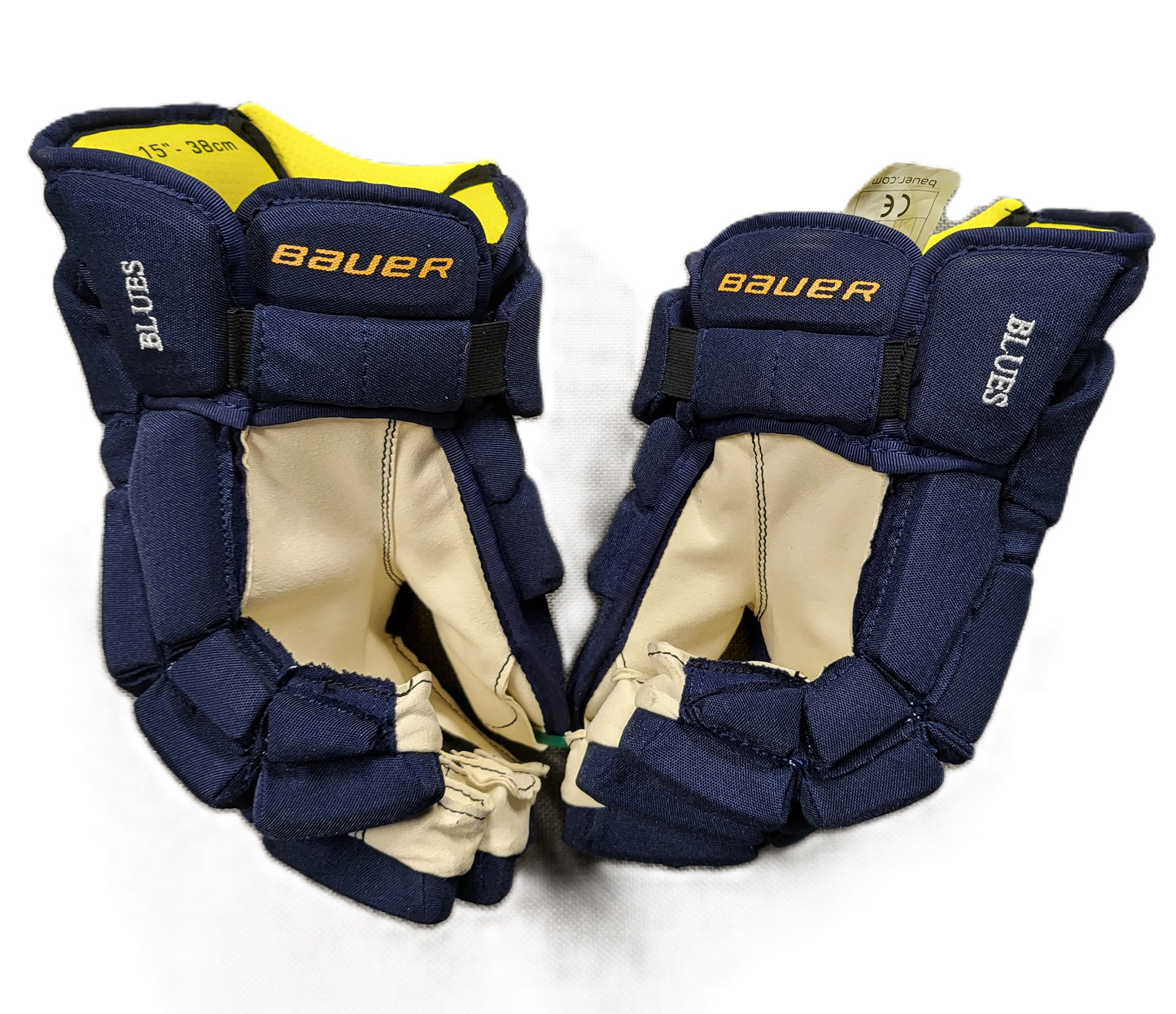 New - 15" "Blues" Bauer Gloves