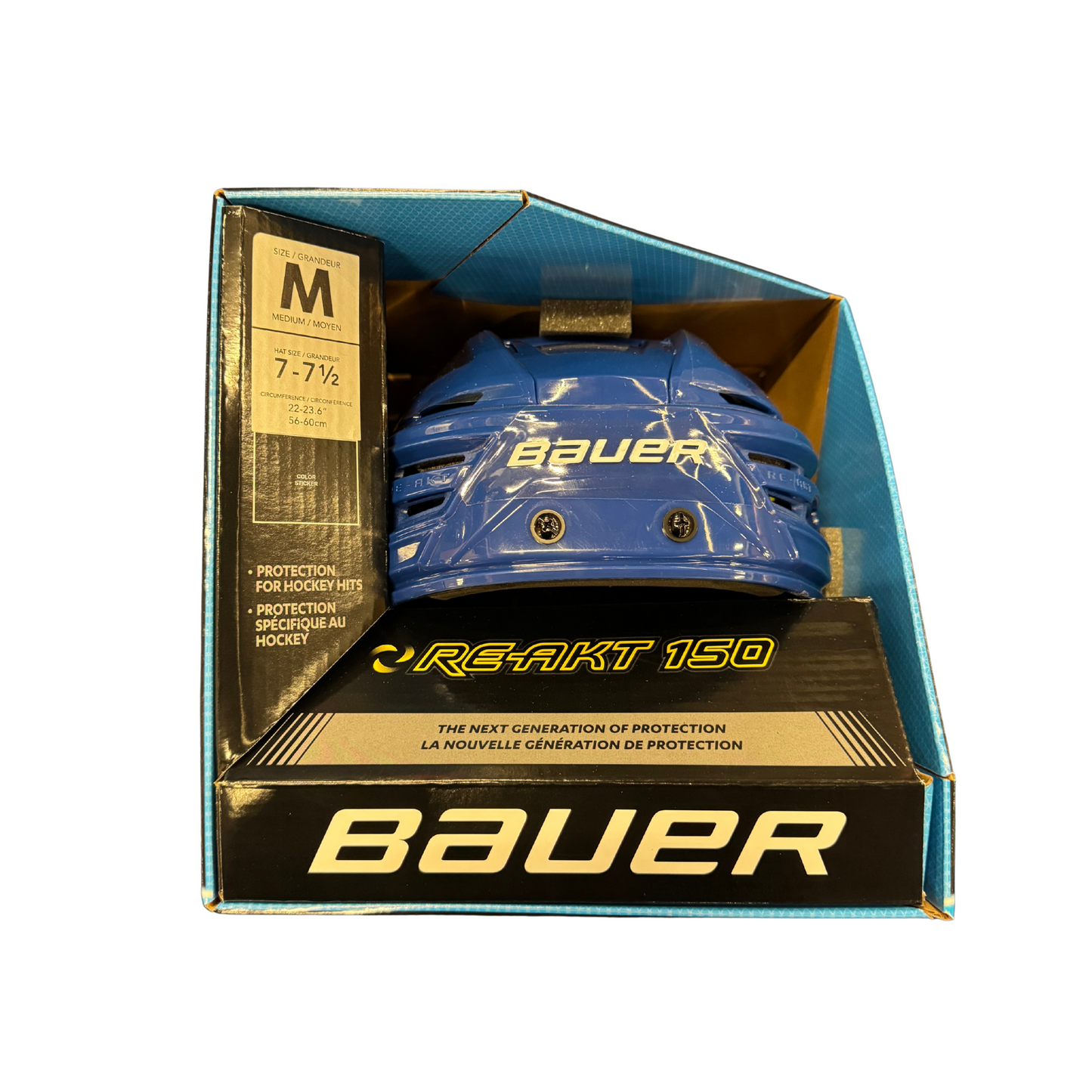 New - Bauer ReAkt 150 Royal Blue - Multiple Sizes