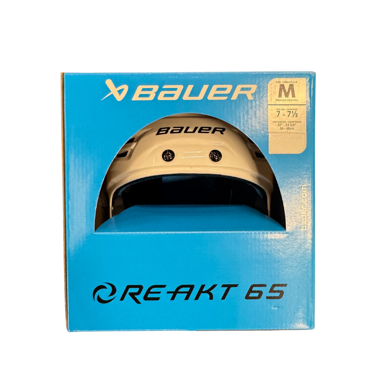 New - Bauer Reakt 65 White - Multiple Sizes