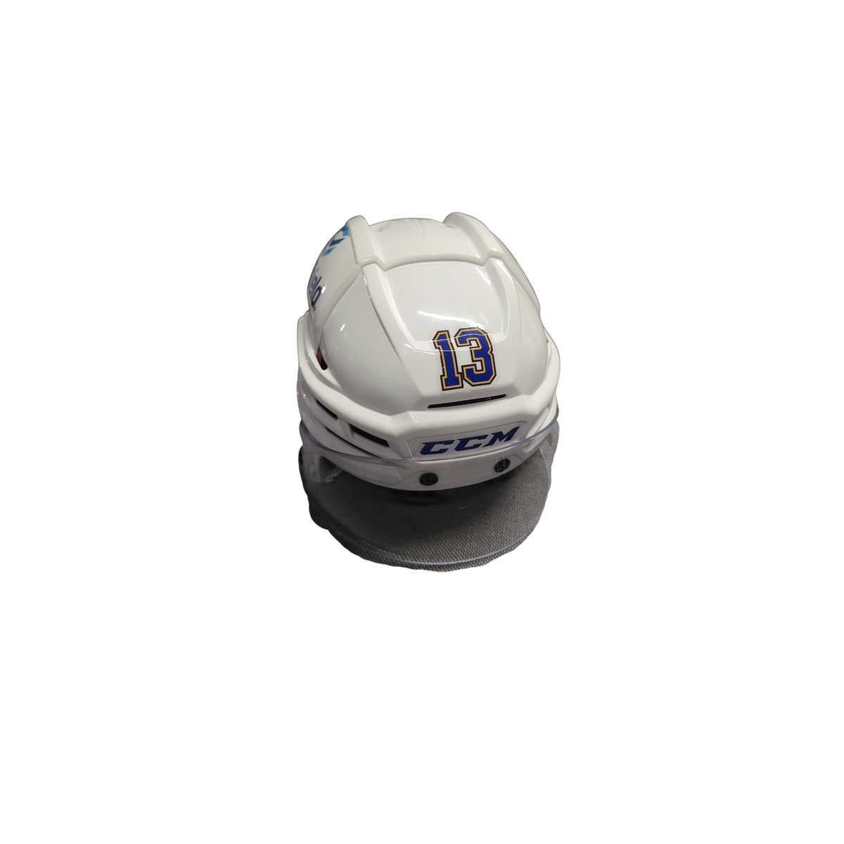 #13 CCM Road Playoff Helmet