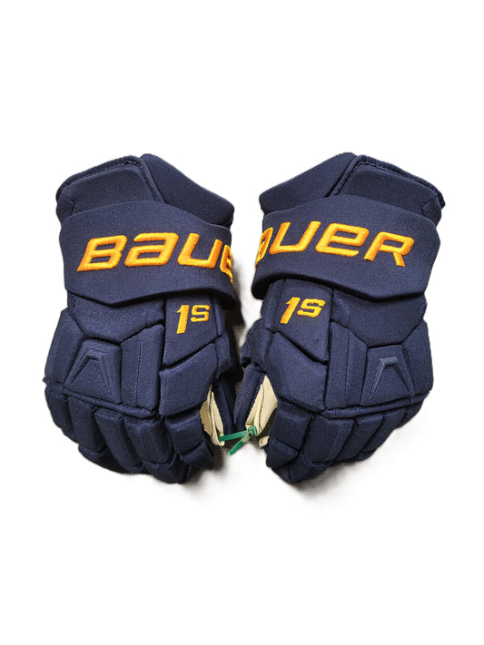 New - 15" "Blues" Bauer Gloves