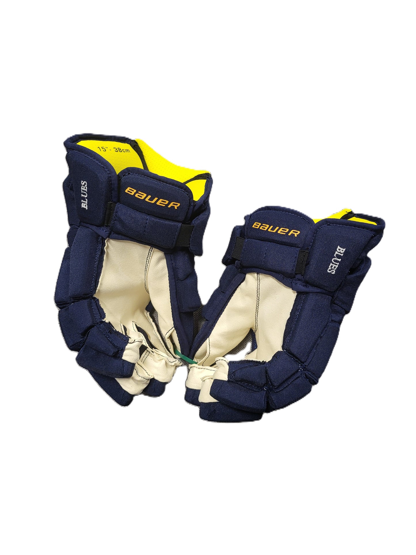 New - 15" "Blues" Bauer Gloves