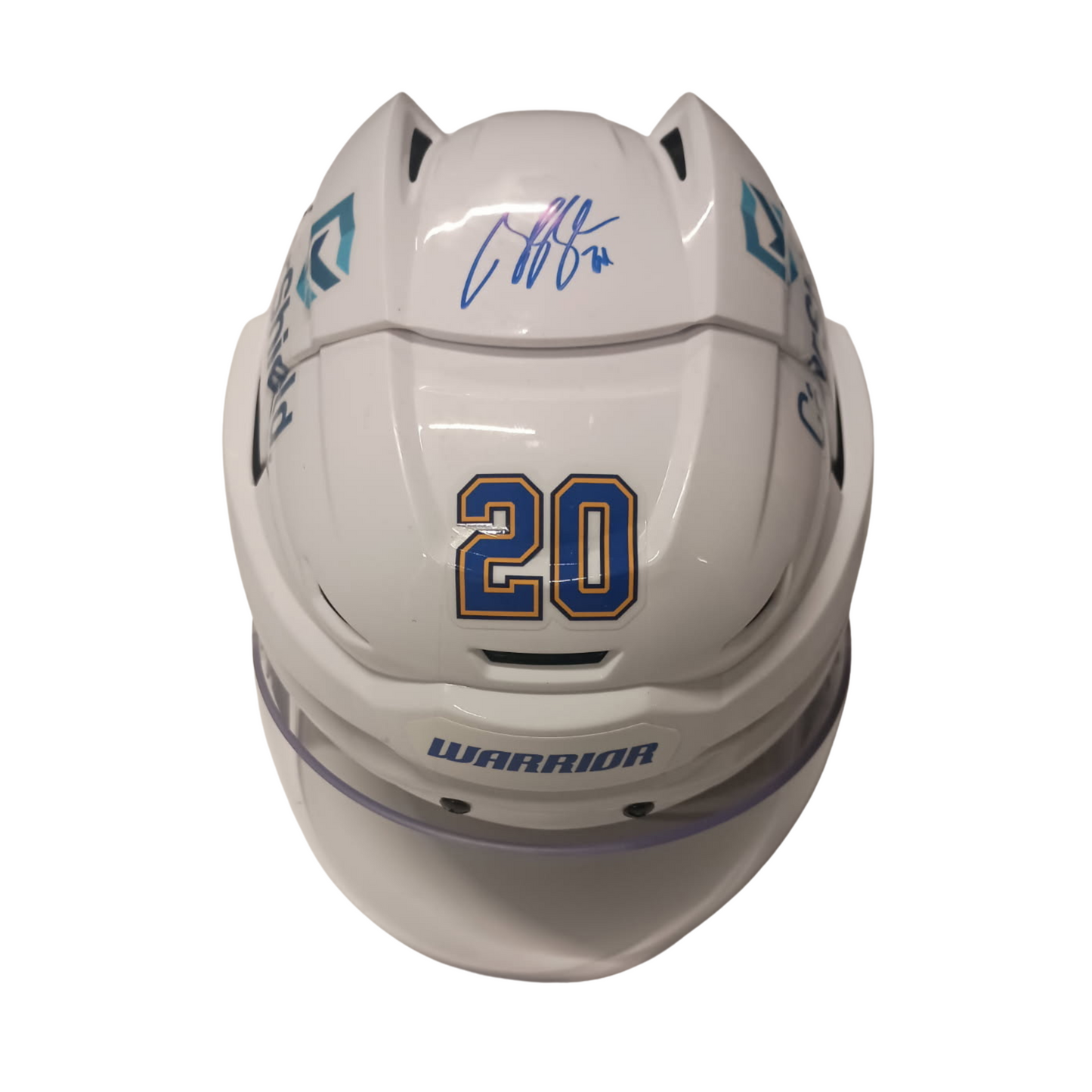 Autographed #20 Warrior Road Helmet