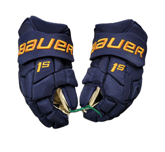 New - 15" "Blues" Bauer Gloves
