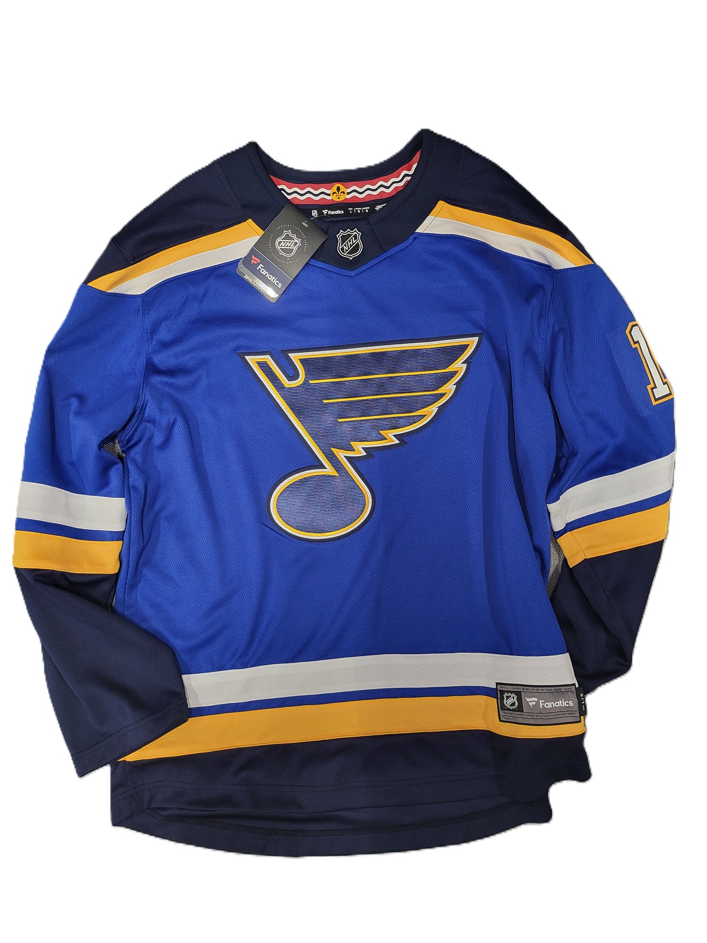 Autographed #17 Jaden Schwartz Fanatics Replica Home Jersey