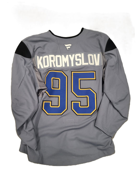 #95 Grey Fanatics Training Camp Jersey