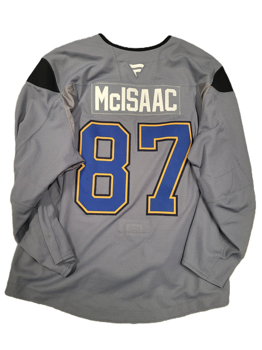 #87 Grey Fanatics Training Camp Jersey