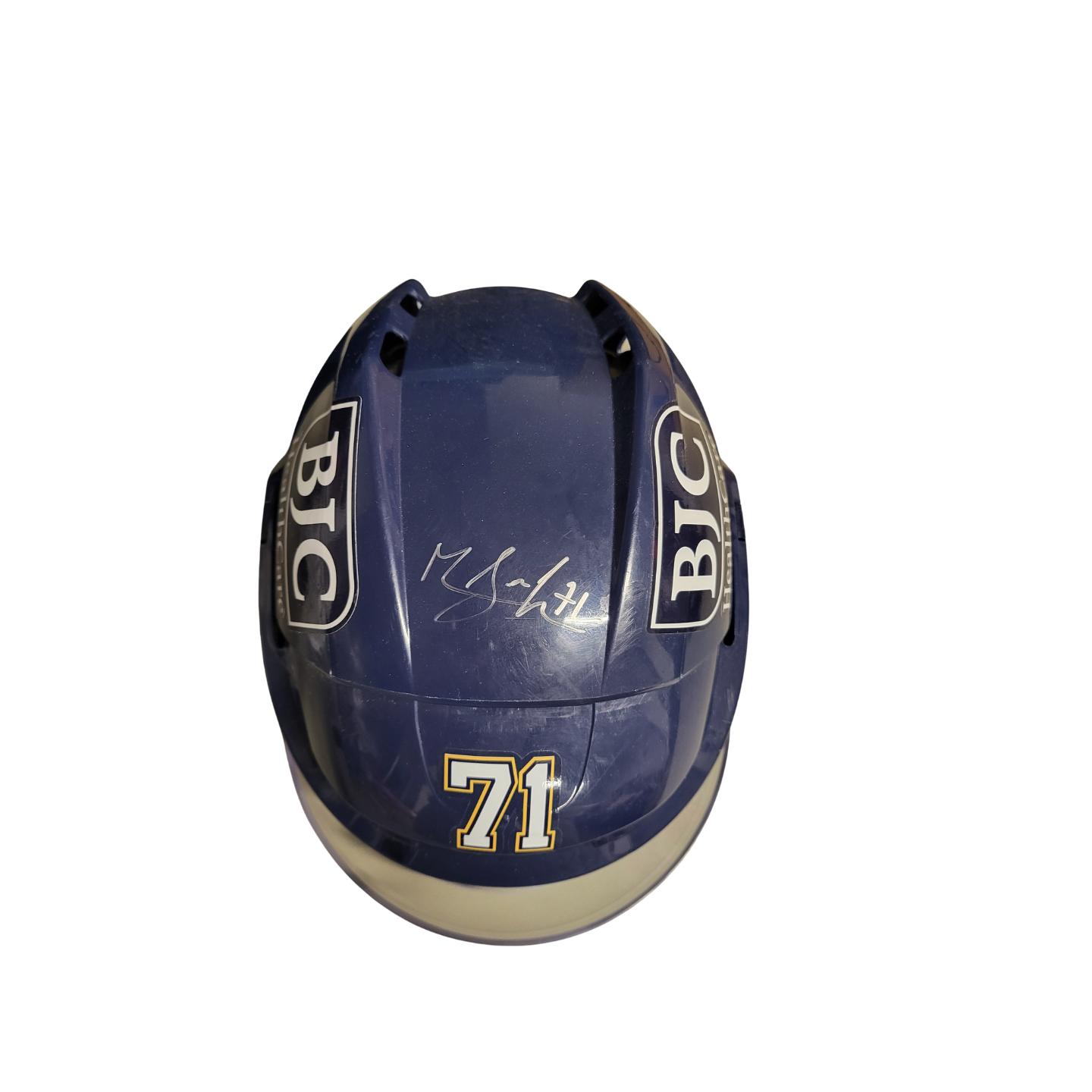 Autographed/Used - M. Joseph Home 2025 Playoff Helmet