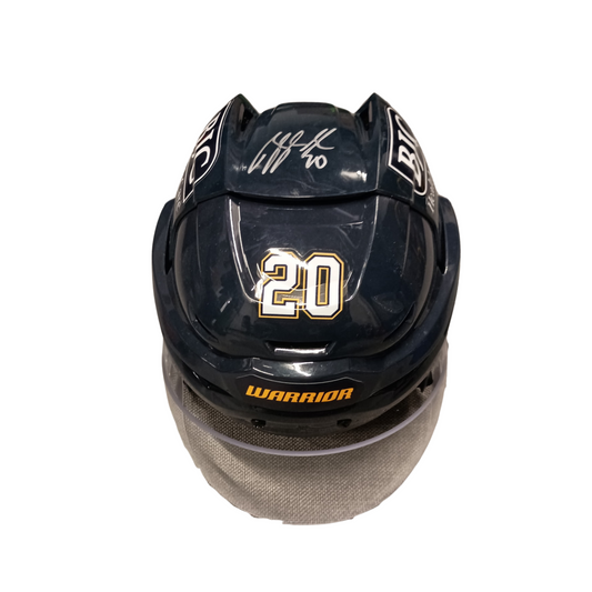 Autographed #20 Warrior Home Helmet