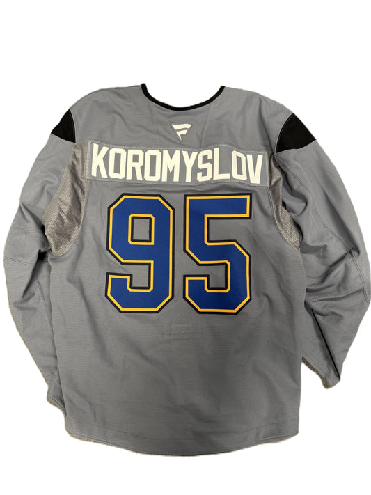 #92 Grey Fanatics Training Camp Jersey