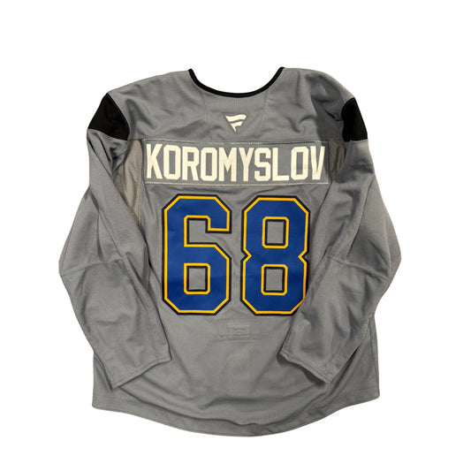 #68 Grey Fanatics Training Camp Jersey