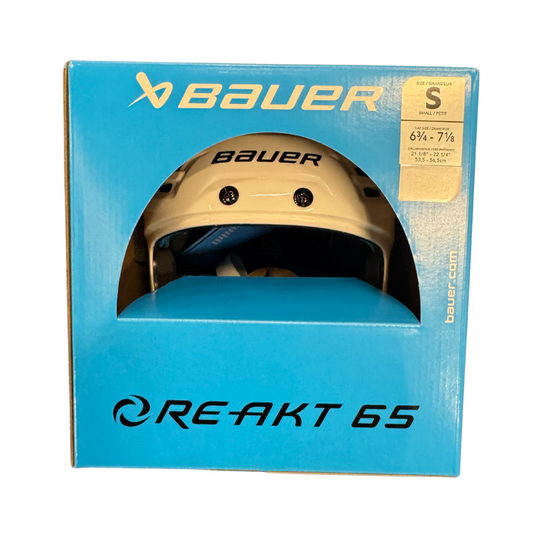 New - Bauer Reakt 65 White - Multiple Sizes