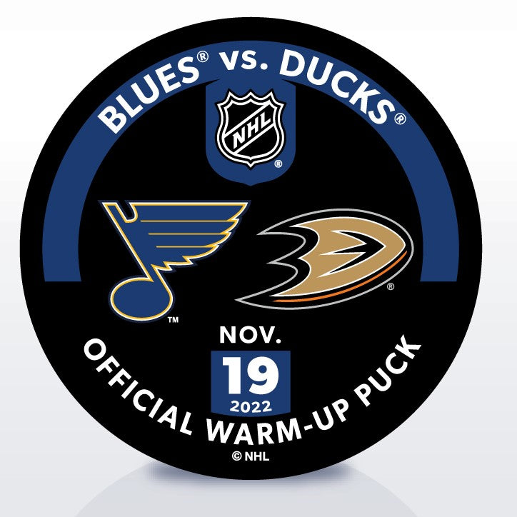 Blues vs. ANA 11/19 Warm-Up Puck